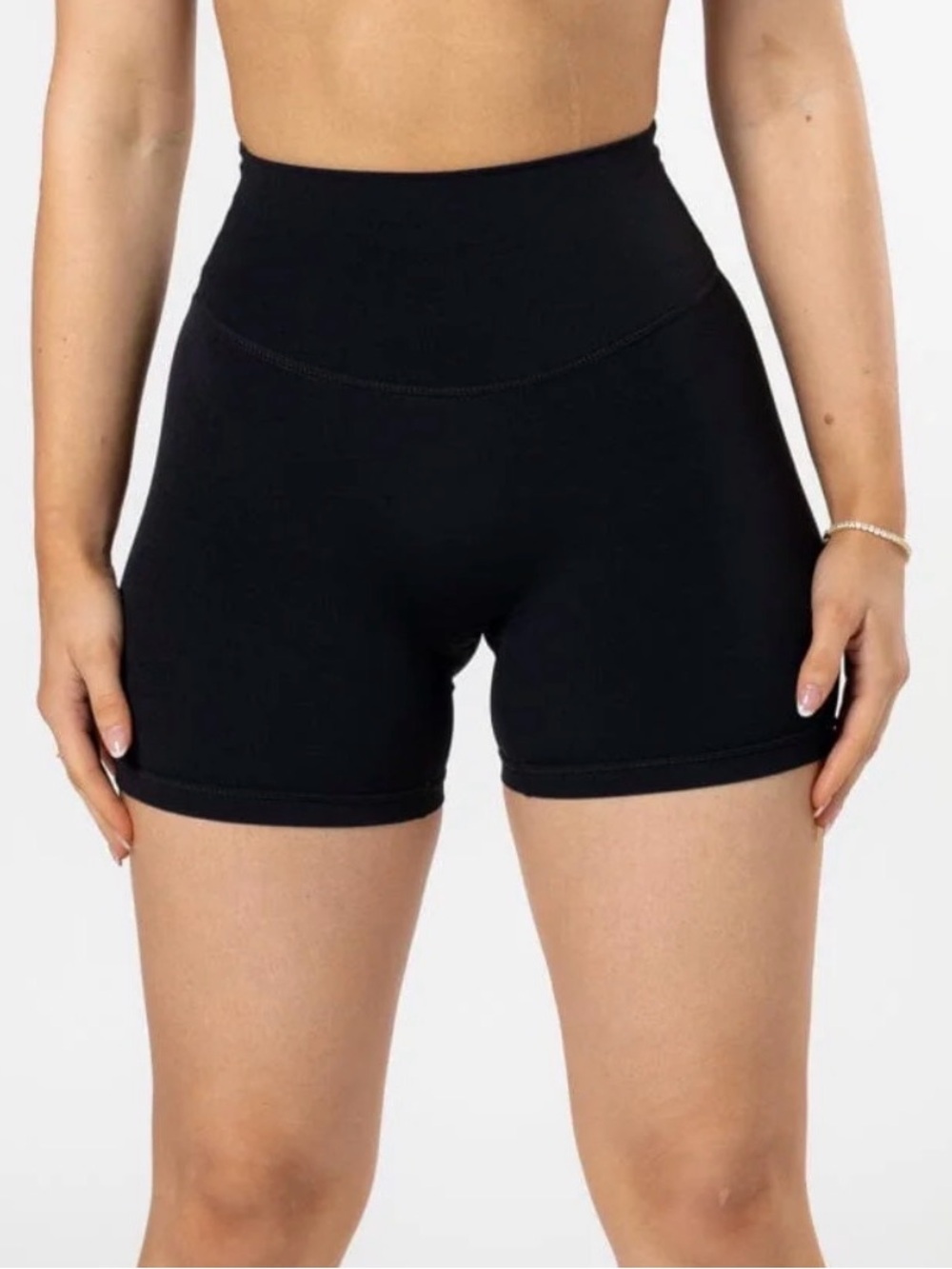 PARAGON High-Rise Black Bike Shorts